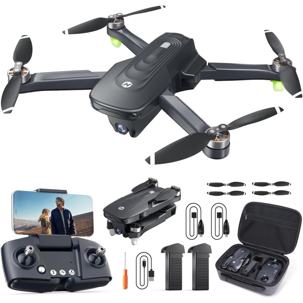 Dron Holy Stone HS175D med GPS og 4K kamera, cirkel flyve tilstand, brugt