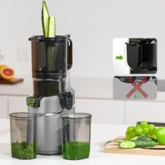 Amzchef 250 W Juicer, 135 mm hul, 1,8 liter kapacitet