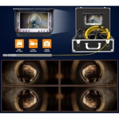 Endoscopio de tubo industrial, impermeable 30m, 1000tvl, SD 8GB, utilizado