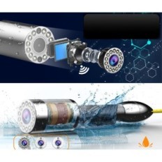 Endoscope à tubes industriels, imperméable 30m, 1000TVL, SD 8GB, utilisé