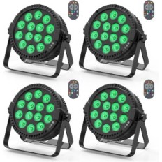 4 faros HoldLamp LED, 14 RGBW LED, control remoto