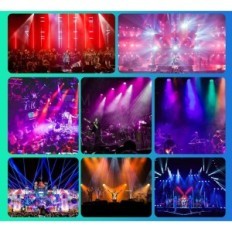 4 LED HOLDLAMP HOLDLAMPS, 14 LED RGBW, telecomando