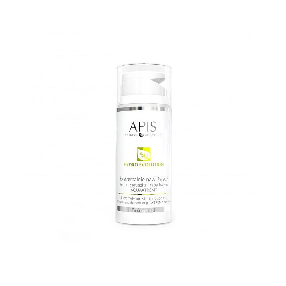 Apis Hydro Evolution rendkívül hidratáló szérum körte- és rebarbara-kivonattal Aquaxtrem™ technológiával 100 ml — elölnézet