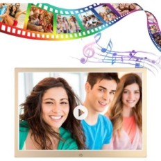 Cyfrowa ramka na zdjęcia Jaihonda, 32 GB, 13,3 cala, 1080p, USB