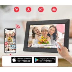 Digital photo frame Bigasuo, 10.1 inches with WiFi, 32 GB, 4 pcs.