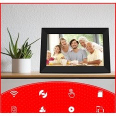 Digitálny fotorámik Lelamved, 10,1 palca, Wi-Fi, 32 GB