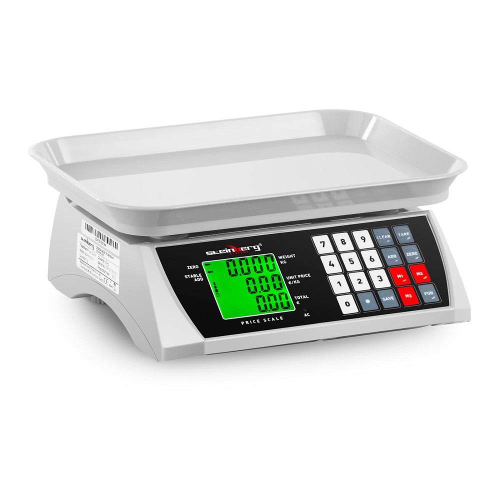 Peso de comida de una tienda con contando memoria y función. SBS-PW-301CA 30kg / 1g