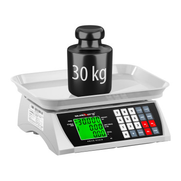 Peso de comida de una tienda con contando memoria y función. SBS-PW-301CA 30kg / 1g