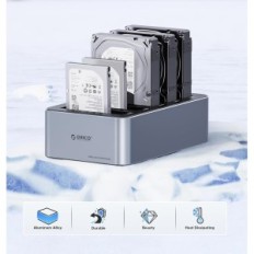 Dockningsstation ORICO 5x20 TB med offline kloning, USB 3.2, 12 V / 6.5 A