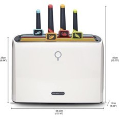 Conjunto de cozinha de Charline: 4 placas de corte, 4 facas, usadas