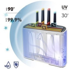 Charmline keittiö sarja: 4 leikkauslevyt, 4 veitset, käytetyt