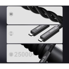 USB C FIBBB-kabel (5 m), idealisk för datorer, projektorer och kameror