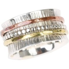 Silver prstan UK60, Energy Stone, Lepa nepopolnost, uporabljena