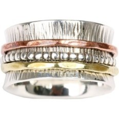 Silver Ring UK60, Energy Stone, Smuk ufuldkommenhed, Brugt