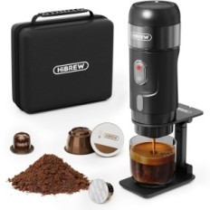 Kaffemaskine til Hibrew H4A, 12 V, 80 W, 60 ml, Сzarnny, Brugt