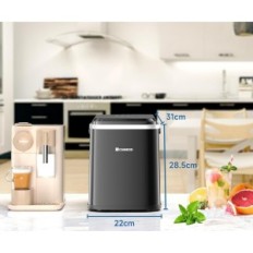 CUMED Black Ice Machine 120W 220V kompakt otthoni és irodai jéggép, használt