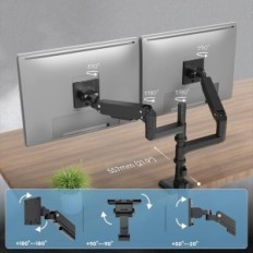 Putsen MT-CA69-2B Titular de monitor, 2 monitores, de 17 a 49 pulgadas