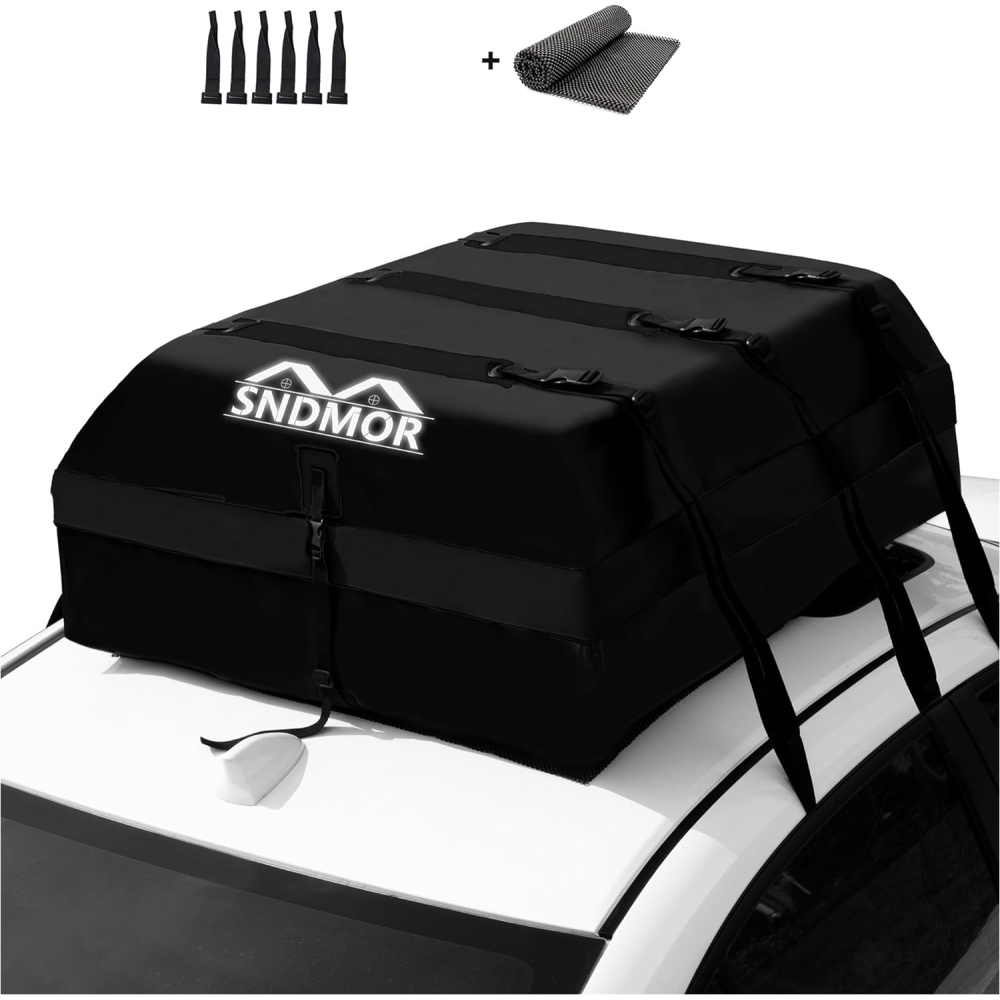 Rack del tetto SNDMOR, Capacità 595 L, PVC 500D, utilizzato