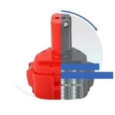 Exmate Ni-MH, 12V batteri, 4500mAh till Makita PA12