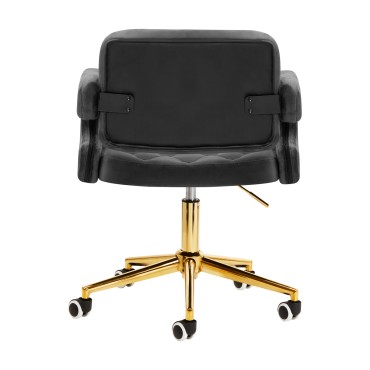 Silla 4Rico QS-OF213G gris — vista trasera