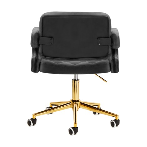 Cadeira 4Rico QS-OF213G cinza — vista traseira