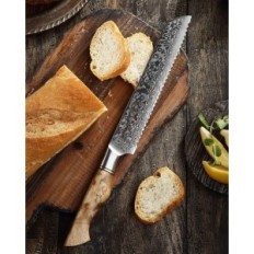 Hezhen Knives set, 5 stycken, gjorda av Damascus Steel