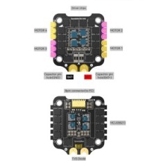 SpeedyBee F405 BLS 4-W-1 ESC 50A, WiFi, Bluetooth, FPV 30x30 mm, utilizzato