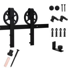 Accessori per porta scorrevole CCJH 230 cm, stile rustico della ruota grande