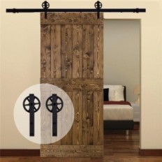 Príslušenstvo pre posuvné dvere CCJH 230cm, rustikálny veľký štýl kolesa