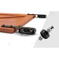 Accessories for sliding door CCJH 230cm, Rustic Big Wheel style