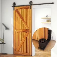 Accessories for sliding door CCJH 230cm, Rustic Big Wheel style