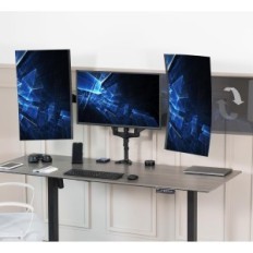 Porta scrivania vivo V300G con contrappeso, 8 kg, max. VESA 75/100, utilizzato