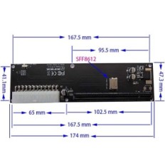 Cablecc PCI-E 3.0 M.2 para Oculink SFF-8611, SSD e Graphic Packs