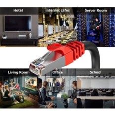 Ethernet καλώδιο SOIBKE 50M CAT 7 Γρήγορη RJ45 Gigabit 10GB / S καλώδιο δικτύου