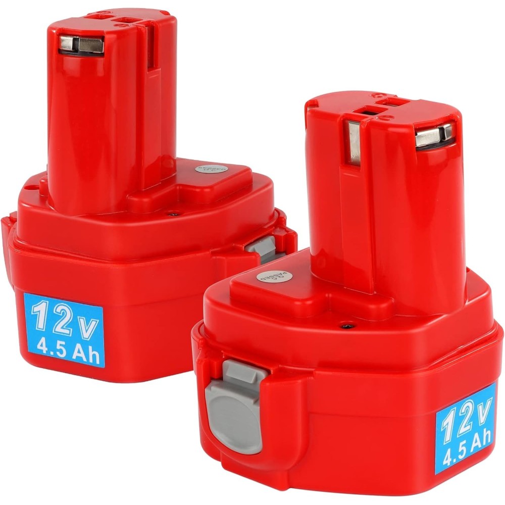 Batterie de rechange Yoookoto Ni-MH 4500 Mah 12v pour outils Makita, 2 pcs