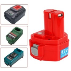 Batterie de rechange Yoookoto Ni-MH 4500 Mah 12v pour outils Makita, 2 pcs