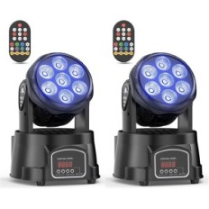 Naturskjønne lamper 70W Moving Head Wash RGBW, DMX512, sett med 2 stk