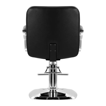Poltrona da parrucchiere Hair System ZA31 nera — vista posteriore