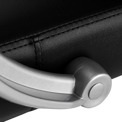 Poltrona da parrucchiere Hair System ZA31 nera — primo piano del bracciolo