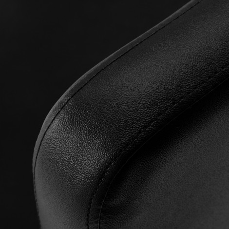 Poltrona da parrucchiere Hair System ZA31 nera — primo piano dello schienale
