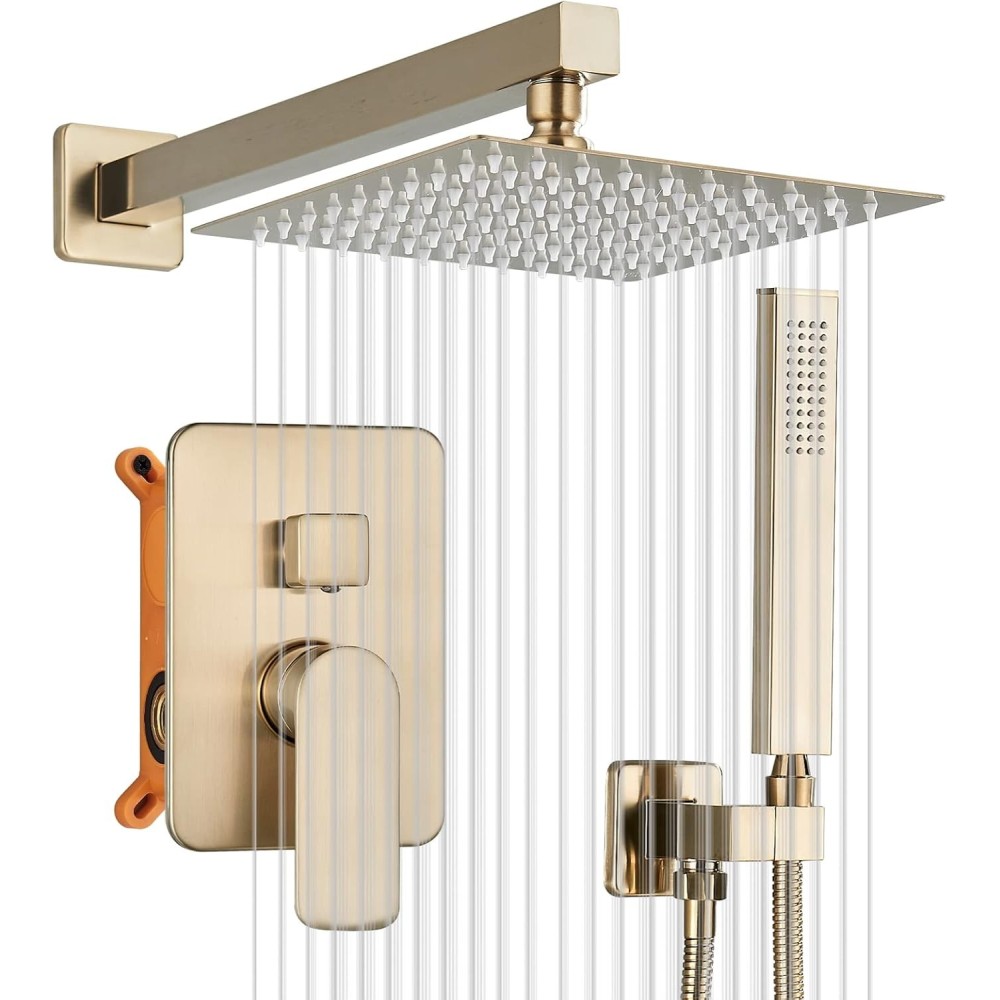 Flush-shower shower fittings, 12 inches, 2 functions, exhibition