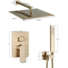 Flush-tuš tuš fitinga, 12 inča, 2 funkcije, izložba