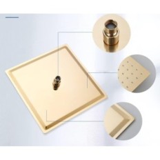 Flush-dušas dušas furnitūras, 12 collas, 2 funkcijas, izstāde