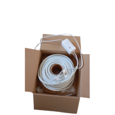 RGB 20M LED lente, ūdensizturīgs IP65, 8W, balts PVC vairogs, izstāde