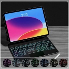 Použitý Ninmint pouzdro pro iPad 10.9 "10. Gen, Azerty s podsvícením