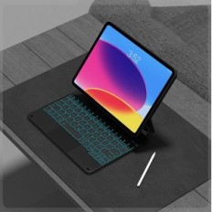 Caja Ninmin usada para iPad 10.9 "10. Gen, Azerty con retroiluminación