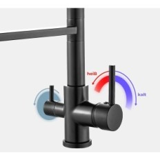 Keukenbatterij Plussen 01 met een water-ademende watertunnel, gebruikt