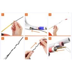 Komplekt Varki kaabli söötmiseks, 7 pistikupesast, 4.5mm, 50M kiudoptiline