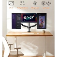 Ergear EGTS5B monitora turētājs līdz 3 ekrāniem 13-27 '', līdz 8 kg, izstāde