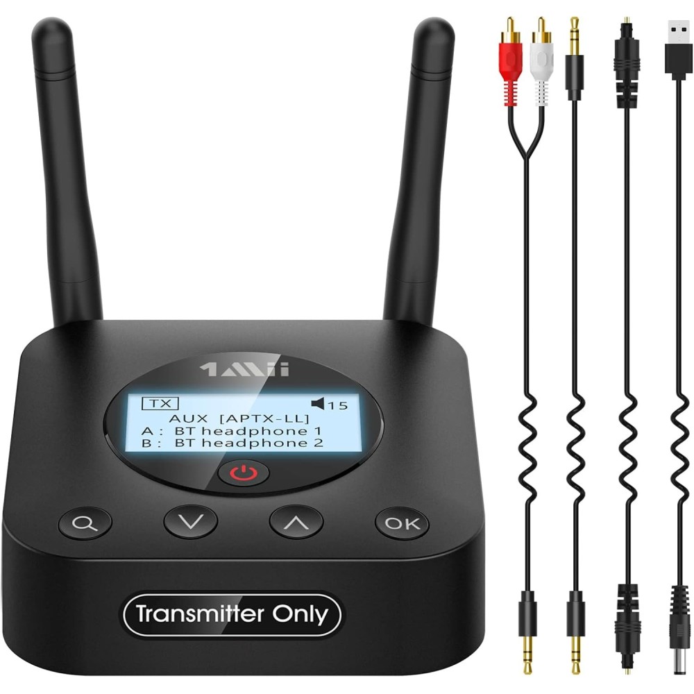 Transmissor Bluetooth 1MII B06TX +, Longance, APTX HD, Baixa Atraso